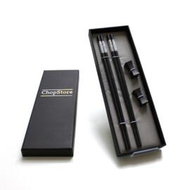 Nemuro Marble chopsticks in cadeauverpakking (2 setjes chopsticks + 2 rests)